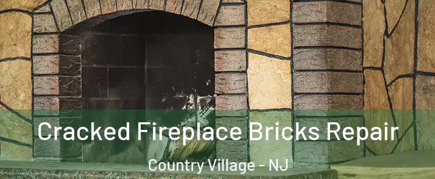 Cracked Fireplace Bricks Repair Country Village - NJ
