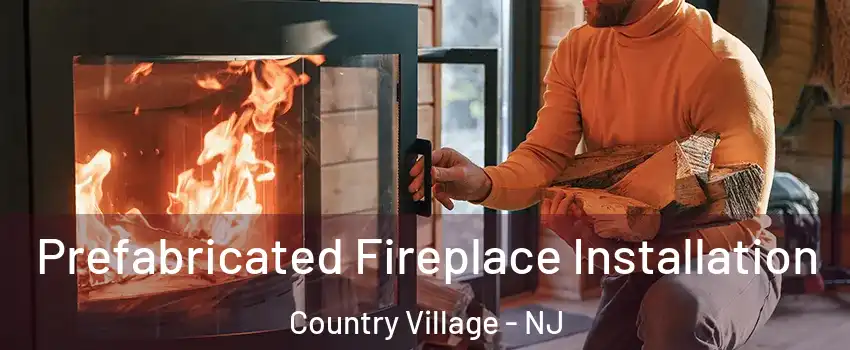 Prefabricated Fireplace Installation Country Village - NJ